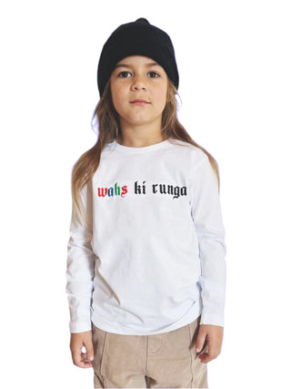 KIDS WAHS KI RUNGA "UP THE WAHS" TEE