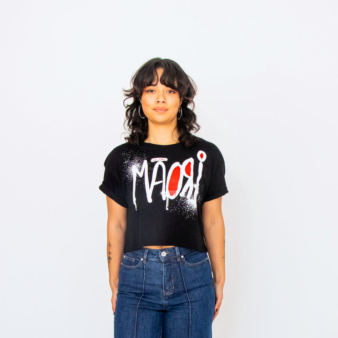 We Are Māori Crop Tee