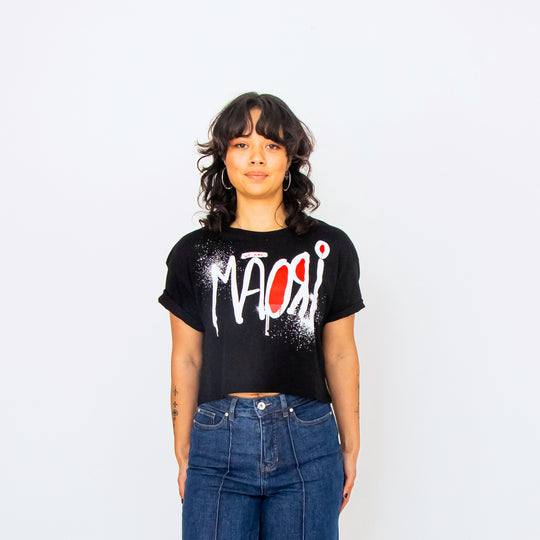 We Are Māori Womens Crop Tee