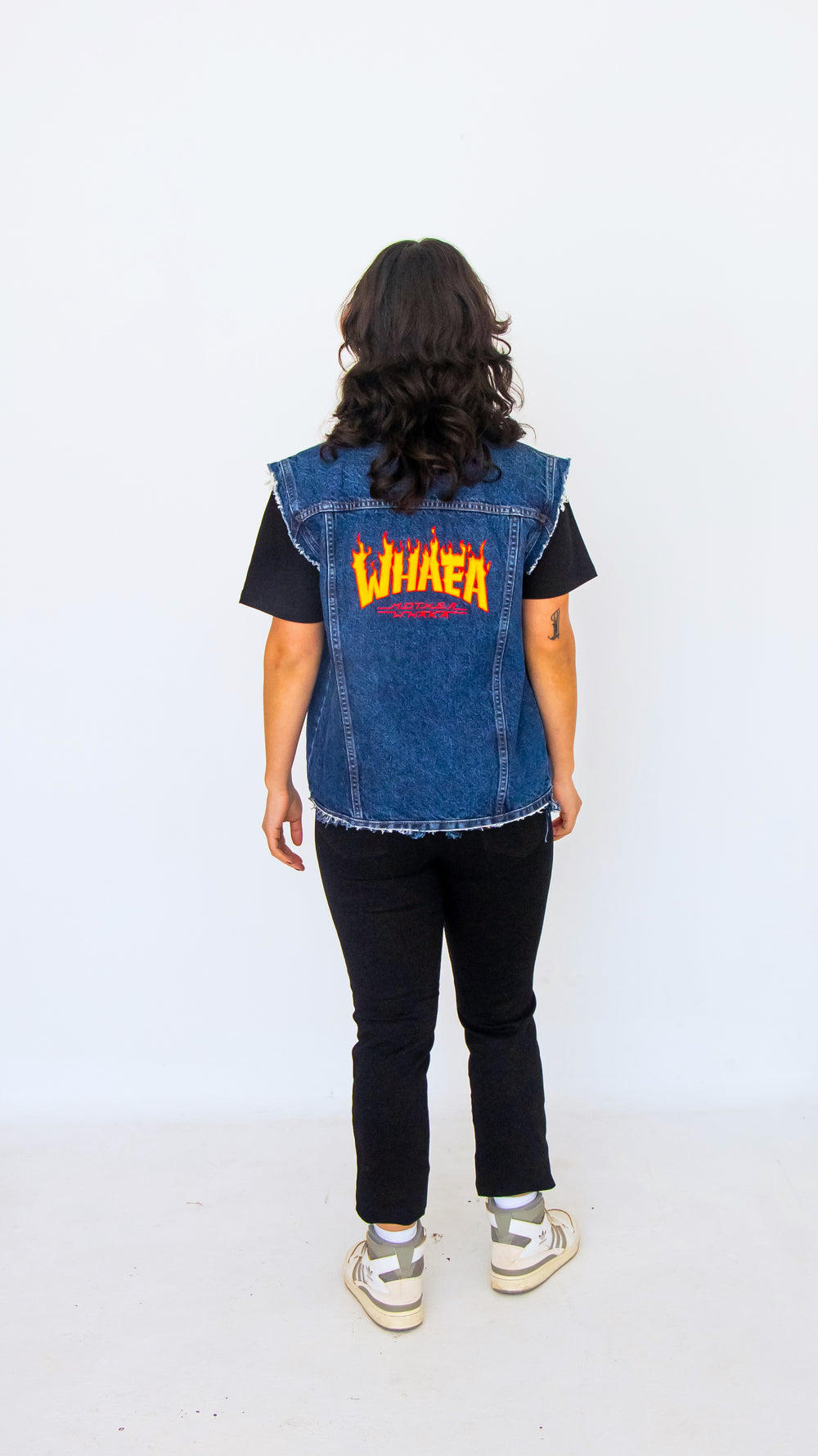 Whaea Denim Vest - Stream Line Fit