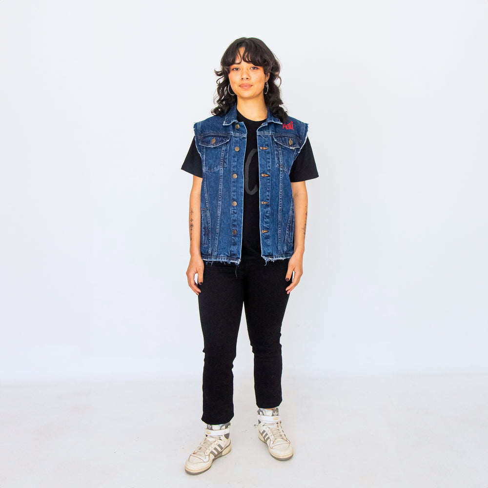 Whaea Denim Vest - Over-Sized Fit