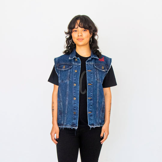 Whaea Denim Vest - Over-Sized Fit