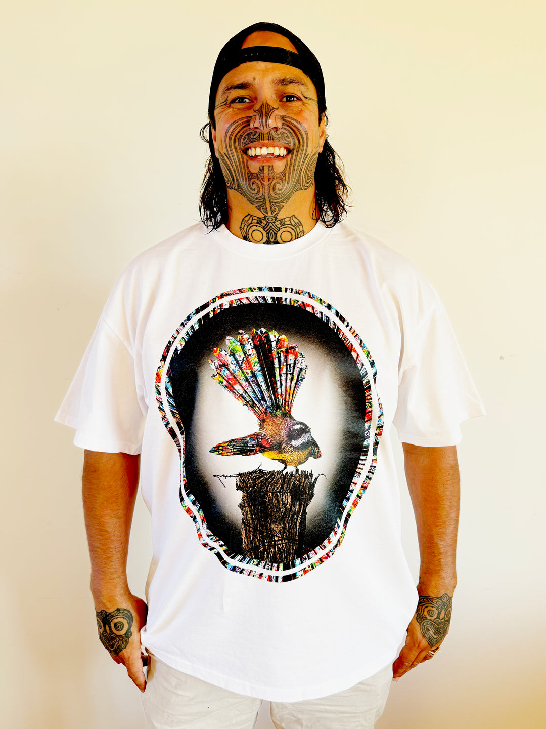 Hori Fantail Tee & crew
